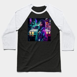 Neon Rain Dance Baseball T-Shirt